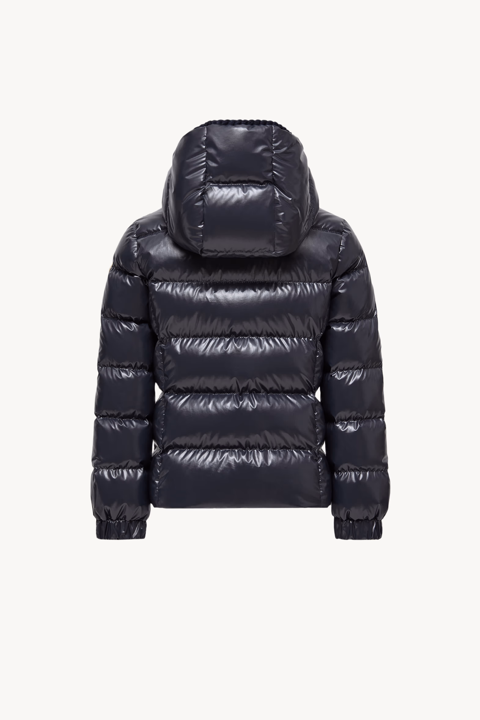 Doudoune à capuche et bordure tressée Glareins Fille Bleu marine Moncler 4
